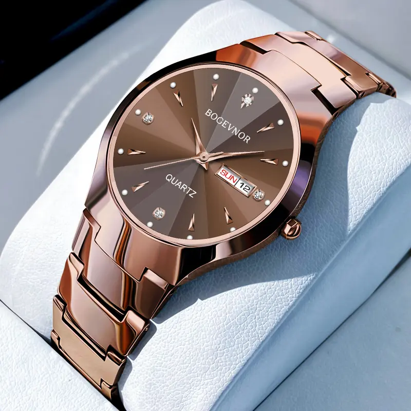 Quartz Watch for Men  Business Dress Quartz  Waterproof Stainless Steel Date Sporty Luxury Minimalist Casual Wrist Watch Gift for Him Birthday Gift