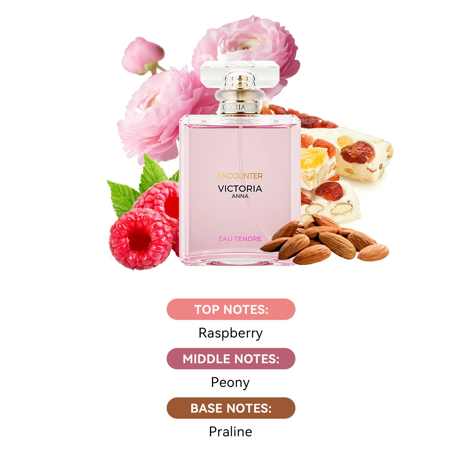 Hair & Body Fragrance Mist for Women with a Fresh Fruity Floral Raspberry Scent - Lightweight, Long-Lasting Perfume Spray, 3.38 fl oz, Flower Scent, Adults, Contains Neither, Beauty Perfume, Floral Fruit Scented