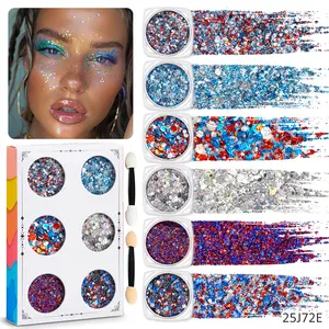 Glitter Gel 4th of July Glitter | Multi-Color Body & Hair Sparkle for Independence Day Party, Festival & Fun Holiday Look Summer Vibes