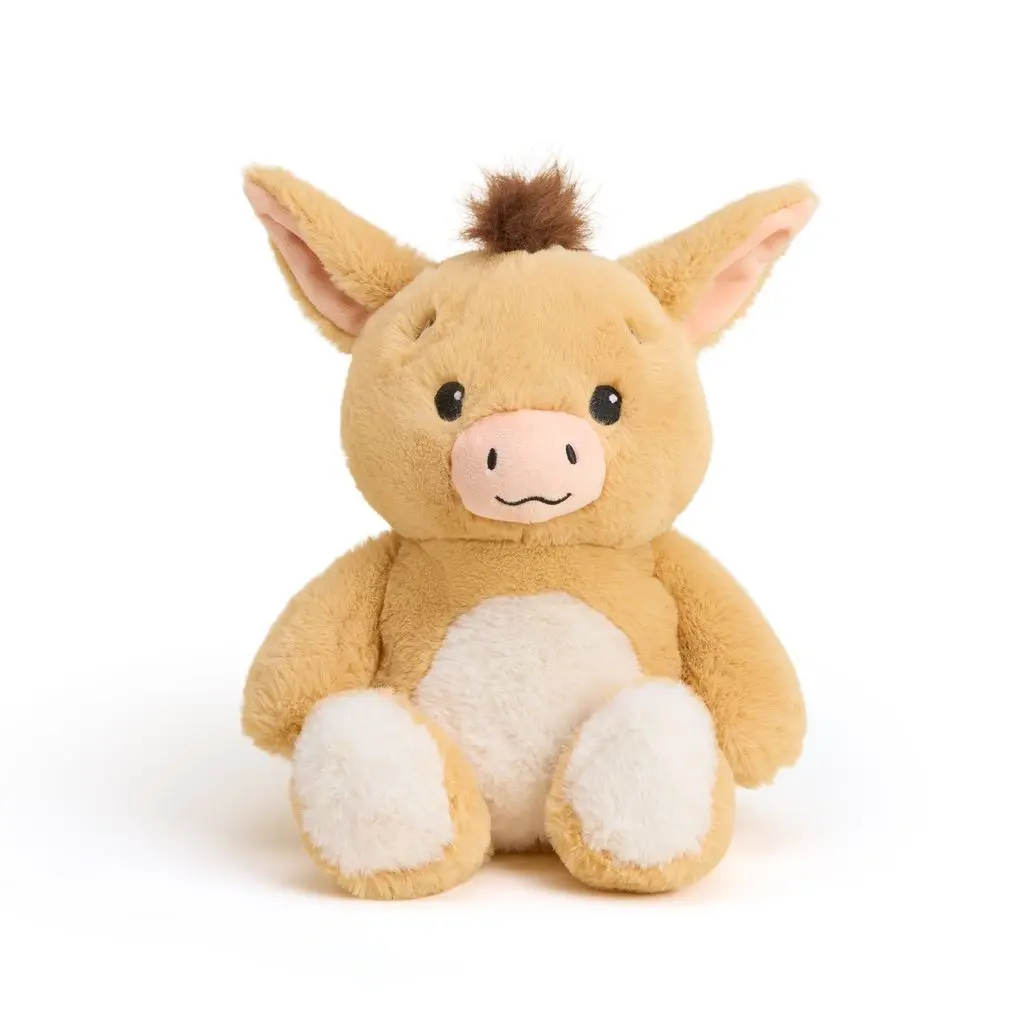 Cute Donkey Warmies Cozy Plush Heatable Lavender Scented Stuffed Animal