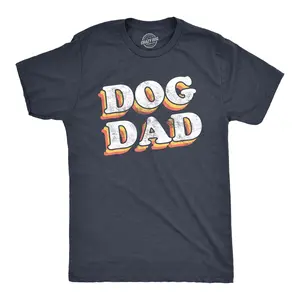 Funny Dog Dad T Shirts Cool Graphic Tees for Guys who Love Their Dogs Mens Funny T Shirts Cool Vintage Fashion T-Shirt Gift Classic Menswear Vintage Apparel for Men Funny Dog Short Sleeve Novelty Tees for Guys Navy