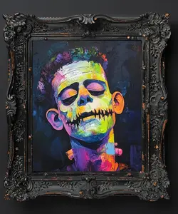 Frankenstein Halloween Decor Home Decor Unframed 8x10 Premium Matte Art Print Artistic Room Decoration Wall Photo Poster