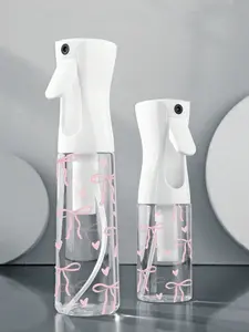 Bow-Knot Pattern Spray Bottle, Versatile Dispenser Bottle, PET refillable travel spray bottle, professional high-pressure atomizing spray bottle, 2Travel Atomizer, High-Pressure Fine Mist Sprayer, Hair Styling Tool for Salons & Beauty Professionals