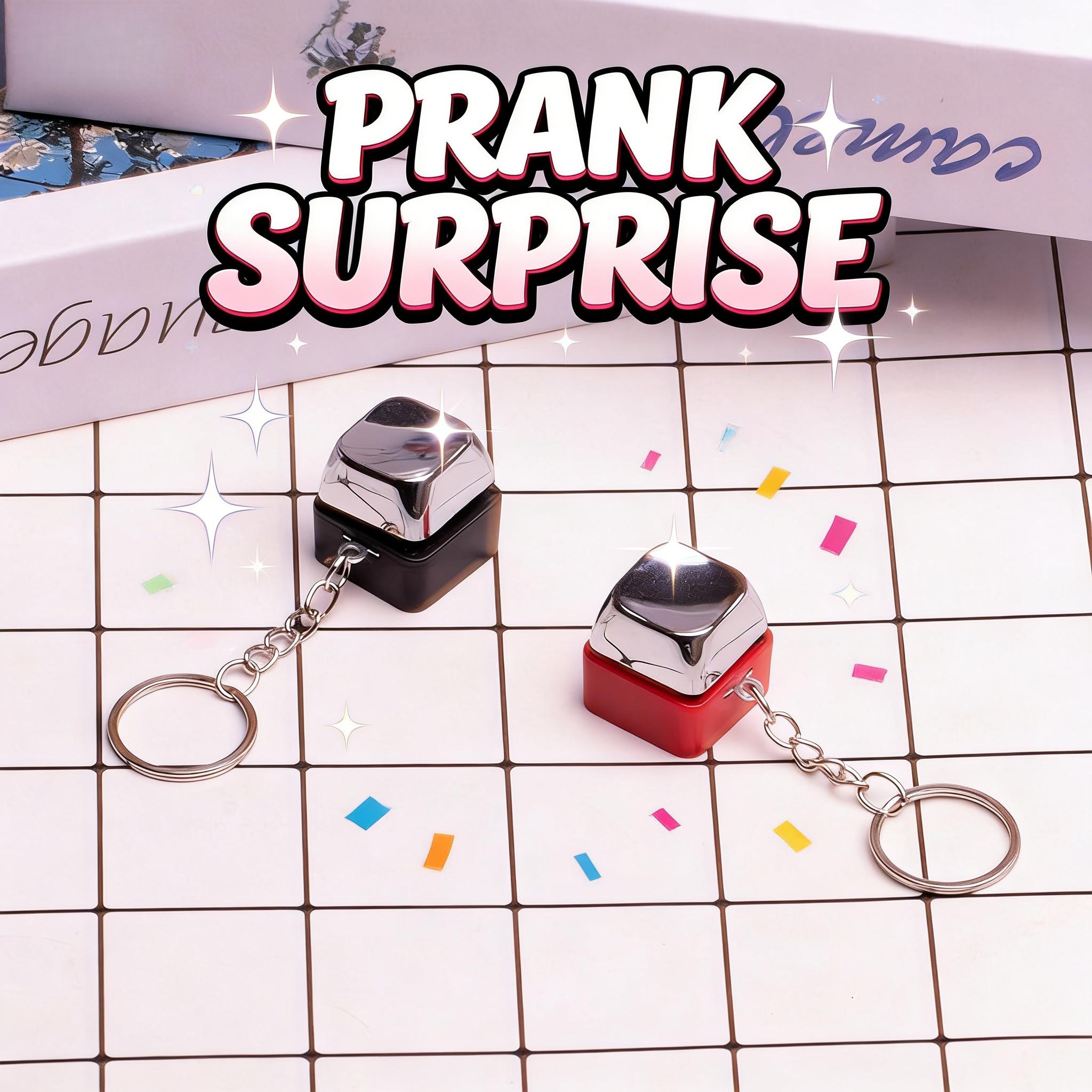 2026 New Mini Shock Keychain Prank Toy Compact Gag Gift for Friends Funny Wake-Up Jolt Prank PropMini Shock Keychain Prank Toy Funny Gag Gadget Portable Quick Jolt Prank Prop for Party Pranks