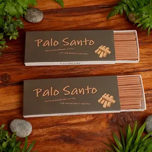 Palo Santo Incense Sticks Boxed Set, Fragrance Incense, 2.8mm Thick Aroma Sticks for Air Purification, Odor Removal, Yoga and Meditation, Perfect Gift for Home Decor