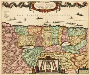 1659 Terra Sancta sive Promissionis, olim Palestina...