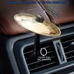 Fun Car  accessories Car Vent Mini Drum & Cymbal Decor - Easy-Install Dashboard Decor Decoration