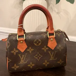 Pre-owned Louis Vuitton Canvas Top Handle Monogram Speedy Nano 2000
