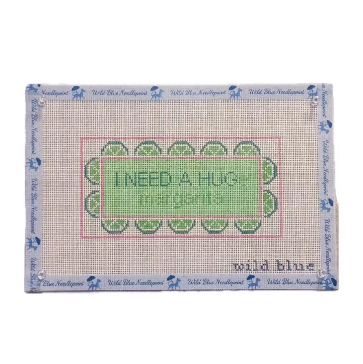 I Need a Hug(e margarita) Needlepoint Canvas I Need a Hug(e margarita) Needlepoint Canvas