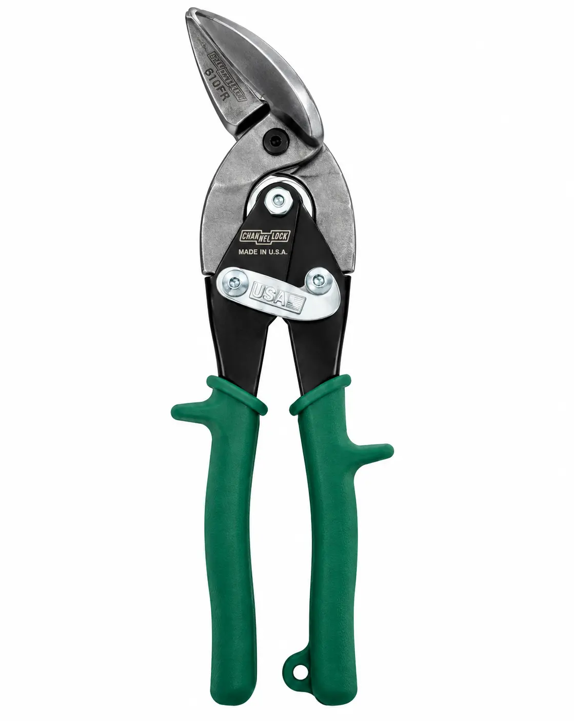 CHANNELLOCK 610FR 10-Inch Offset Right-Cut Aviation Snips – Heavy-Duty Metal Cutting Shears