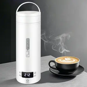 Portable Electric Kettle, Travel Electric Kettle, Mini Tea/Coffee Kettle Water Heater with 4 Temperature Settings, Household Appliance for Home Kitchen, Compact Fast-Heating Kettle for Everyday Use