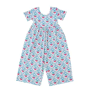 Cherry WIDE LEG ROMPER Soft Bamboo Viscose with Stretch for Play & Everyday Wear - True to Size - 12m to 6/78 - Easy Care