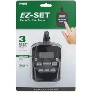 PrimeWire  Outdoor Digital Timer, Black
