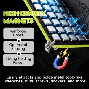 【FathersDayGift】SEESE 3PC Flexible Magnetic Tool Mat & Tray Holder - Magnetic Tool Tray, Flexible Magnetic Mat, PVC & Non-Slip for Garage Workshop, Auto Repair Tools fathersdaygiftideas fathersdaygift