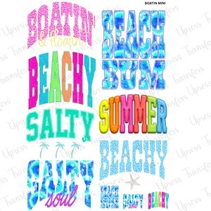Boatin Mini DTF Transfer Gang Sheet 24.5" wide x 36" long. Direct To Film Mini Gang Sheet