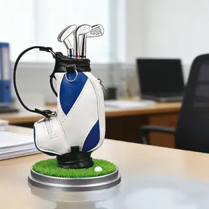 Golf-themed Pen Holder Set with 3 Pens Perfect Festive Gift for Office & Home Use Ideal for Writing and Note-taking