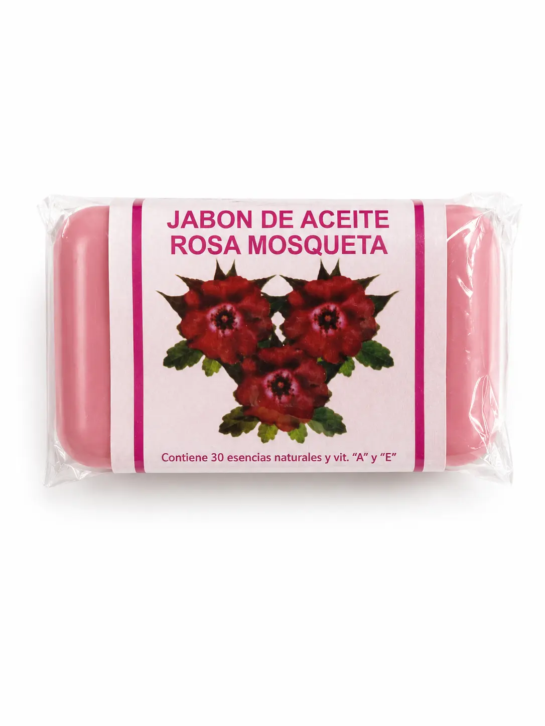 Jabon de Aceite Rosa Mosqueta - Artesanal Mexicano - Rose Bar Soap 135 g - Supports Soft and Hydrated Skin