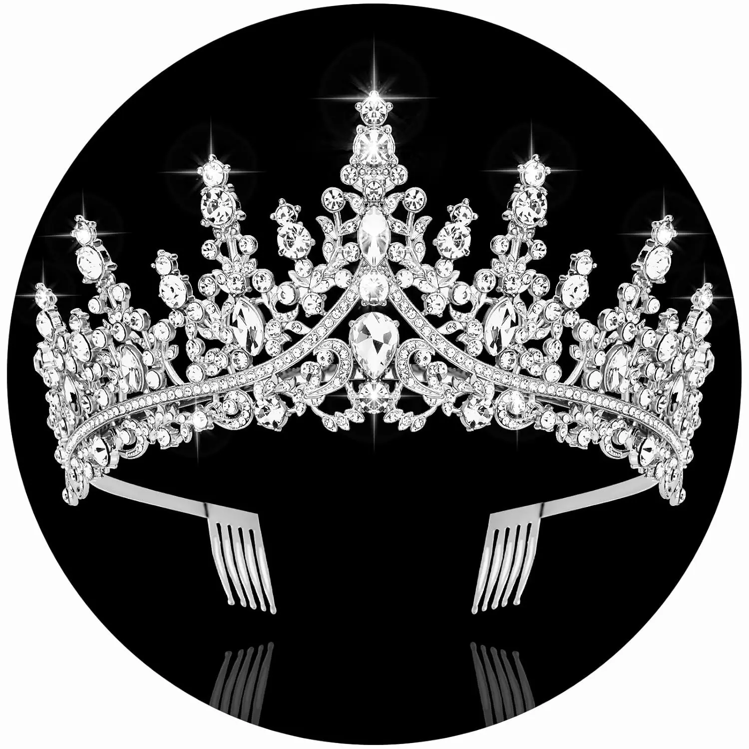Tiara and Crowns for Women   Crown, Wedding Tiaras for Bride Princess Crown for Little Girls Headpiece for Bridal Birthday Party Prom Halloween Pageant