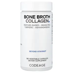 Codeage Bone Broth Collagen, 180 Vegetable Capsules