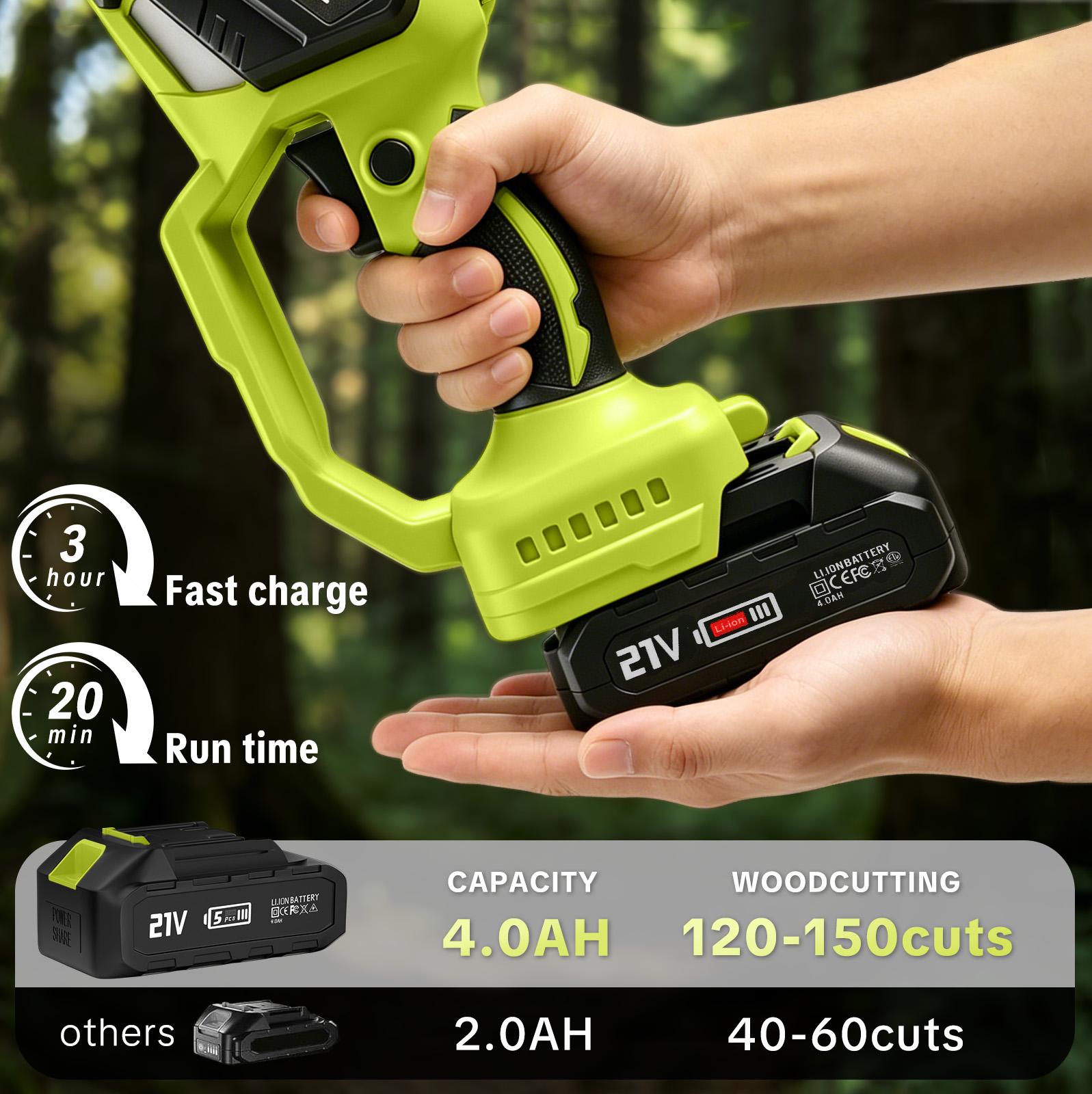 SEESE Brushless Mini 8"ChainSaw Oil System- Portable Electric Cordless Saw for Wood Cutting, Batteries (000mAh) ,Pruning, Gardening, Camping - Suitable for Seniors, Women Holiday gifts SEESE Brushless Mini 8"ChainSaw Oil System- Portable Electric Cordless Saw for Wood Cutting, Batteries (000mAh) ,Pruning, Gardening, Camping - Suitable for Seniors, Women Holiday gifts