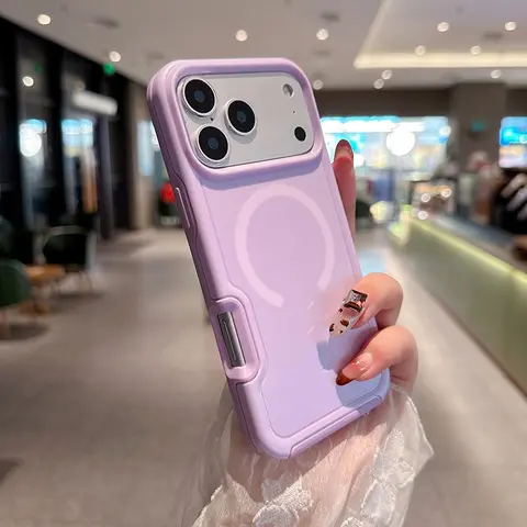 Magnetic Luxury Wireless Charging Case Cover For iPhone 17 Air 17 Pro Max Frosted Anti-fall TPU Bumper Case