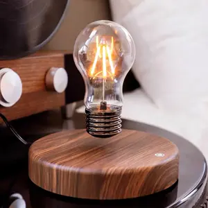 Levitating Floating Light Bulb, Magnetic Levitation Wireless Bulb Lamp, Gravity Lamps, Magnetic Levitating Decor& Display for Room and Office, Unique Tech Gift and Toy.