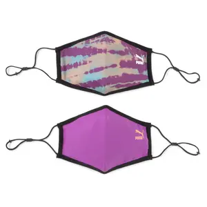 PUMA Womens Face Mask Set Of 2  - Purple