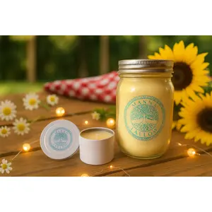 Manna Tallow Candle Hand-Crafted & Poured Artisan Candle – Fruit & Spirit