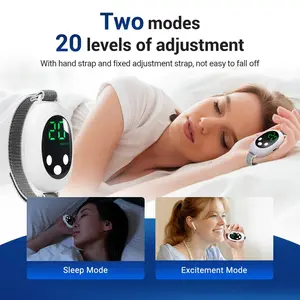 Microcurrent Smart Sleep Aid Device, Portable Handheld Sleep Enhancer, Relieves Anxiety Insomnia, Improves Sleep, Type-C Charging