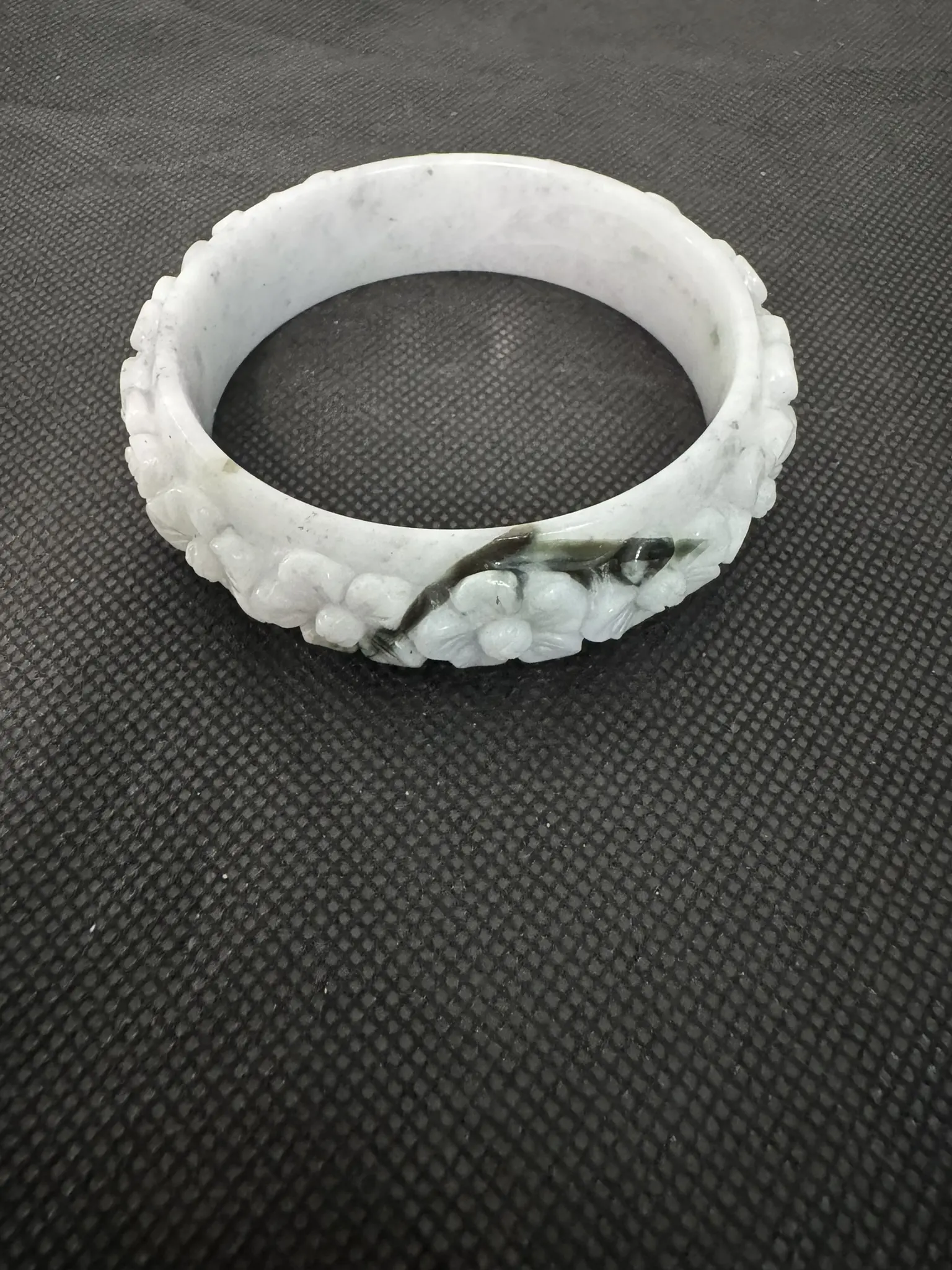 Natural Grade A Jadeite Jade Bangle | Pure Garden | Size XXL (65.16 mm)