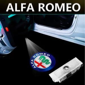 Alfa Romeo Car Door Welcome Light, Logo Projection Lamp, Induction Door Light, Led Car Lights, Enhance Your Vehicle's Entry Experience