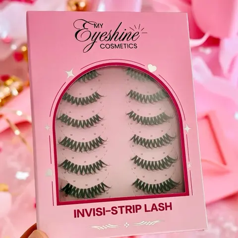 My Eyeshine Cosmetics Invisible Band Strip Lashes - Invisi-Strip Lash for Natural Look