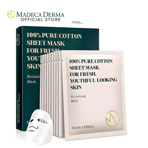 [Madeca Derma] Revitalizing Facial Sheet Mask 10pcs | Centella Asiatica, Niacinamide | Sensitive & Acne-prone | Korean pharmaceutical skincare