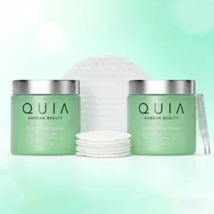 QUIA Zero Pore Pads Korean Beauty Solution for Smaller-Looking Pores 70 Pre-Soaked Pads with Gentle Exfoliants for Clear Radiant Skin