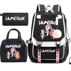 2026 Witch Hunter Group HUNTRX Schoolbag Lunch Bag Pencil Bag Three-in-One daypack chest bag