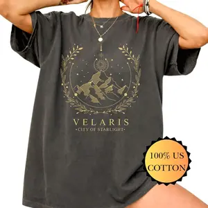 ACOTAR Velaris Unisex Shirt: Night Court Gift for Romantasy Reader, City of Starlight Tshirt, Relaxed Fit Cotton Comfort Colors for SJM fans R4B