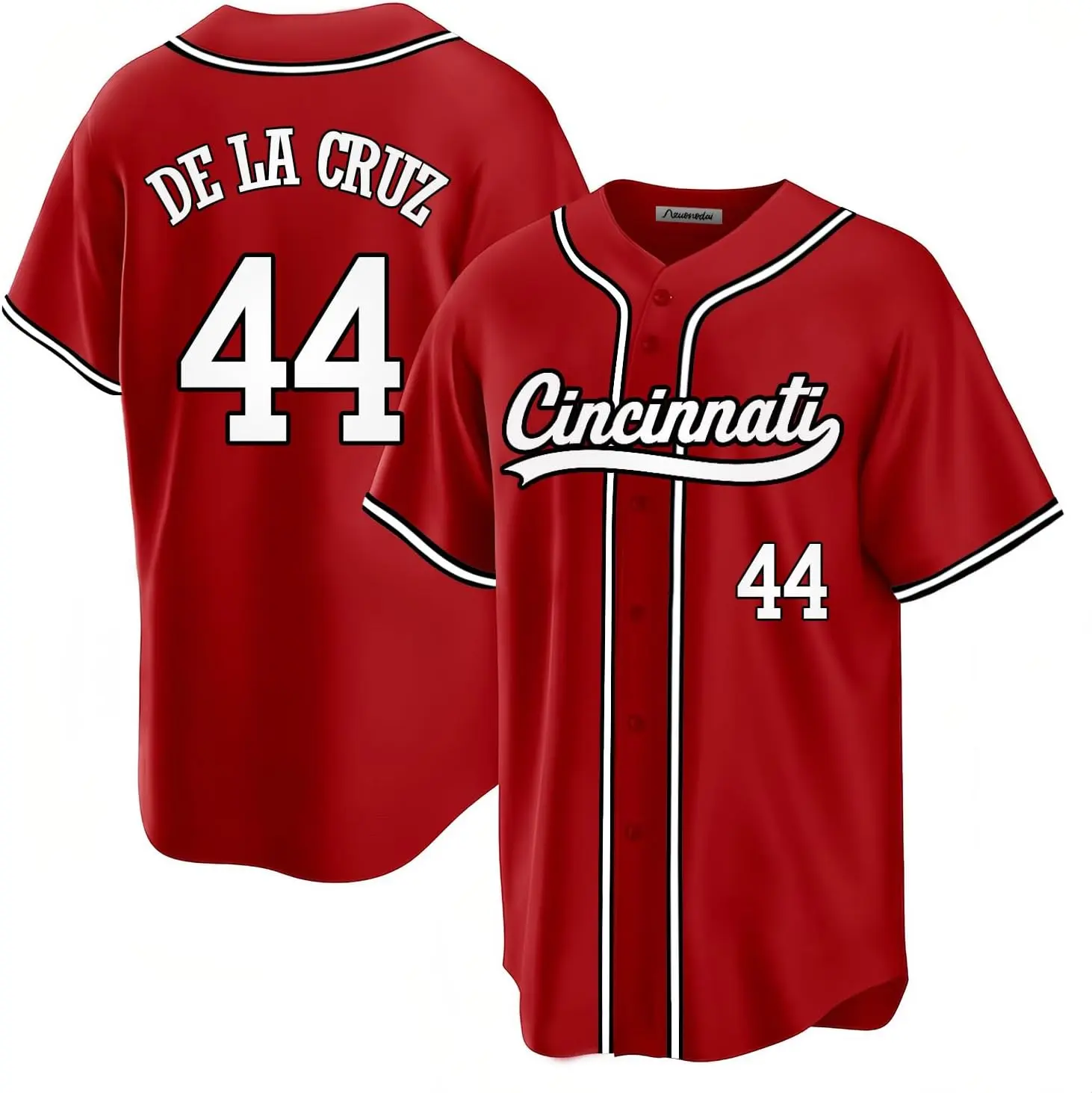 Mens Cincinnati Baseball Stitched T-Shirt for Sports Fan