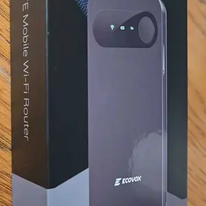 ECOVOX 4G Mini Portable WiFi Hotspot No SIM Card Free 1GB Data Connects 9 Devices for Travel Camping & Outdoor Use