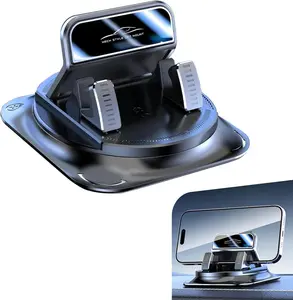 Universal 360° Rotatable Car Dashboard Phone Mount, Anti-Slip Stable Base & One Hand Operation, Safe Driving Holder for All Smartphones