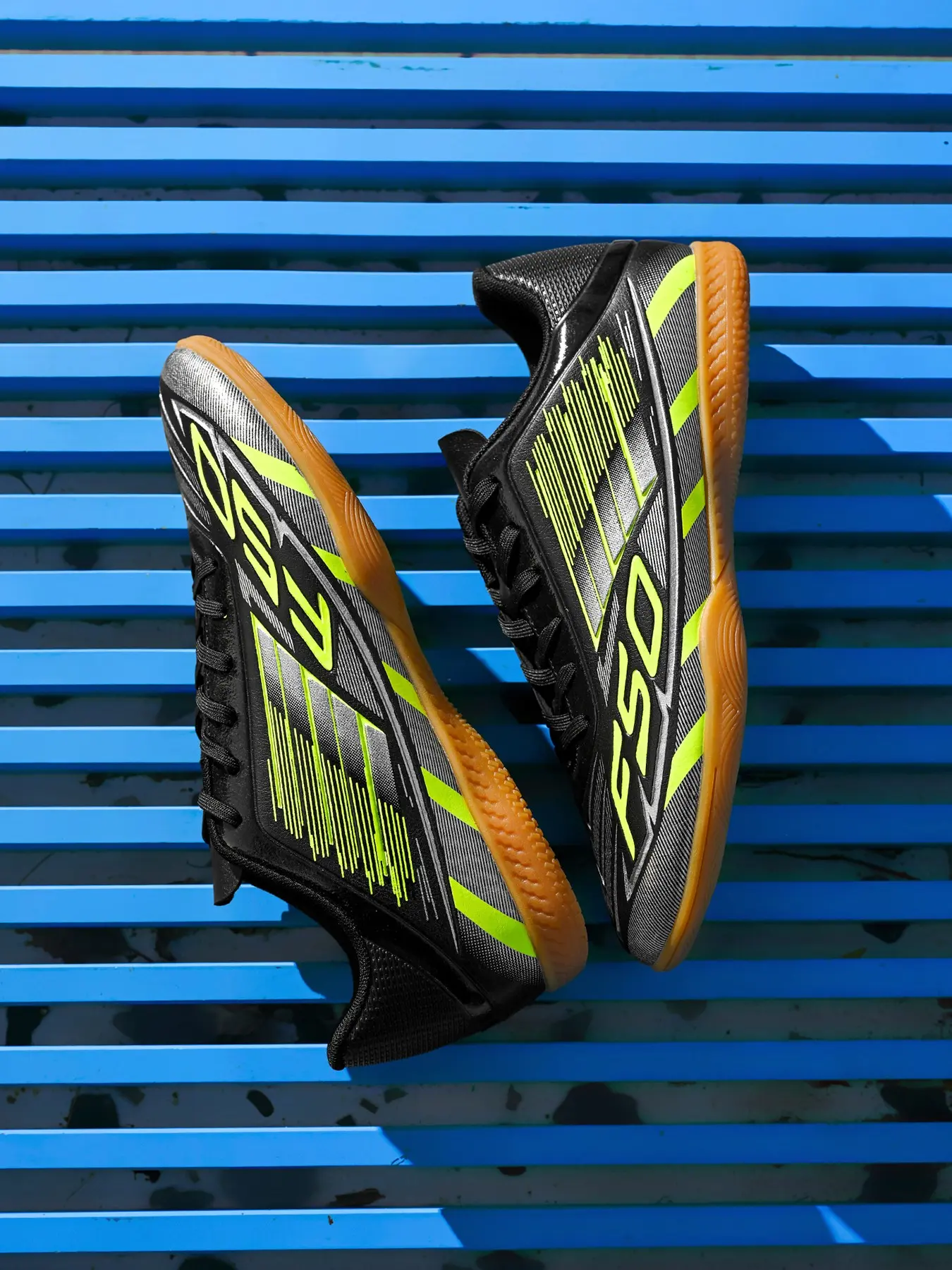Men's Five-A-Side Ic Indoor Flat Soccer Shoes, Soccer Boots, Sports Competition Training Shoes, Suitable for Indoor Football Fields