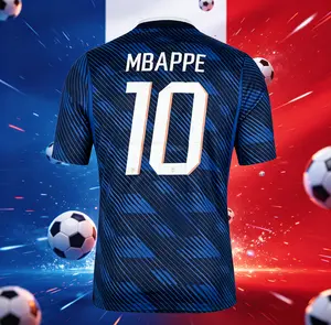 2026 Home And Away 10# Mbappé Dembele Short And Long Sleeve Soccer Jersey Fans Version Breathable