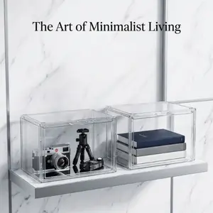 High-Quality Transparent Display Box, Dust-Proof Clear Case, Collectible Showcase for Figurines, Skincare, Toys, Gifts for Friends and Family