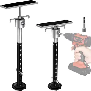 RV Slide Out Support Jacks with Flat Top Block, Height Adjustable from 20" to 48", Heavy Duty Quick Lift Stabilizer up to 5000 lbs Capacity,Set of 2 Trailer Stabilizers for Travel Camper RV