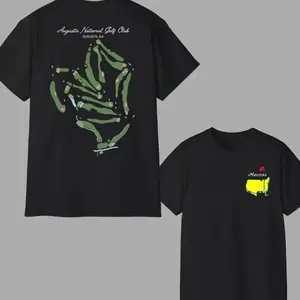 Augusta National Course Map Golf T Shirt, Augusta National Golf T-Shirt, The Masters Tournament Golf Shirt For Men, Gift For Men.