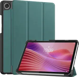 Case for  Tab One 8.7'' / Tab K9 Case, Folding Folio Ultra-Thin PU Leather Stand Case Cover with Auto Wake/Sleep for  Tab K9 8.7 Inch Blackish Green