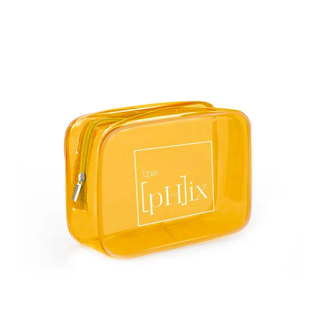 The pHix Summer Travel Bag- Toiletry Bag + Cosmetic Bag + Travel Holiday Skincare & Makeup Case