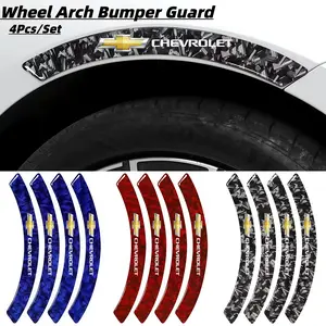 4pcs Car Wheel Arch Protector Stickers, Universal Tire Scratch Guard, Chevrolet Compatible, Auto Accessories, Scratch Cover Decorative Strip