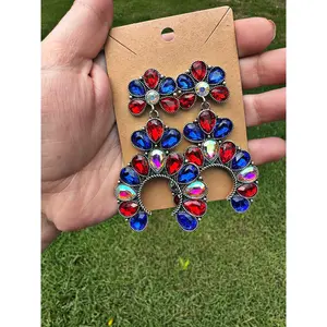 Patriotic Babe Squash Earrings