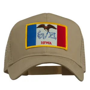 Iowa State Flag Patched Mesh Cap