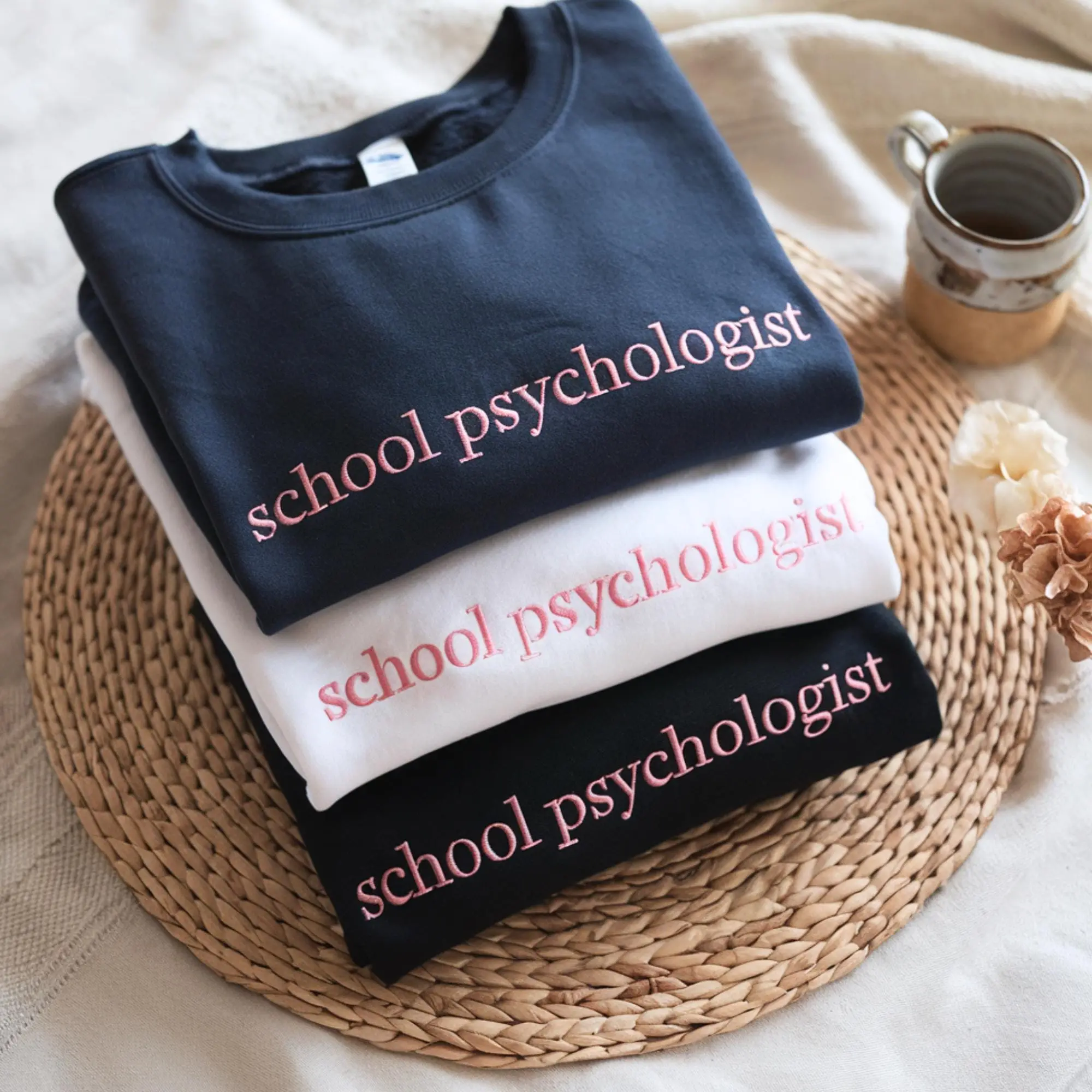 Psychologist School EMBROIDERED SWEATSHIRT | Funny Psychology Shirt | Psychology Student Gift | Psych Student | Women Gift | Psychology Gift